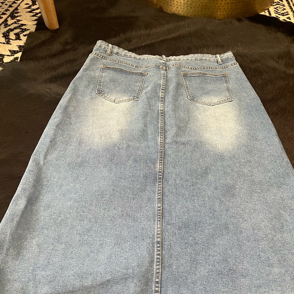 First Love Light Blue Denim Skirt